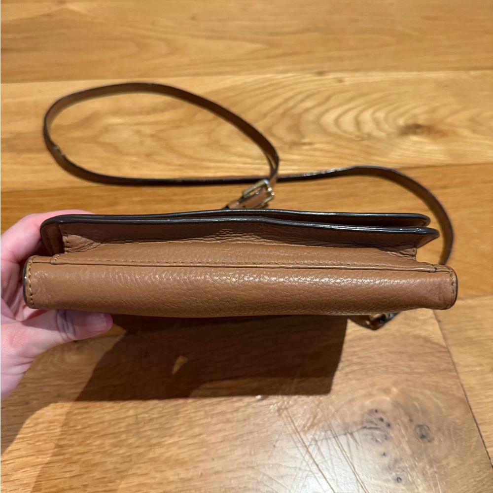 Tory Burch Brown Leather Crossbody Bag - Picture 4 of 14